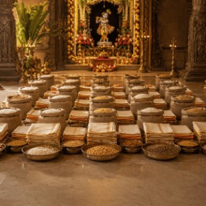 Contribute to 21 Brahmin Anaaj & Vastra Seva
