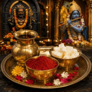 Special Combo — Tridev Raksha: Makhan-Mishri, Sindoor & Sarso Tel