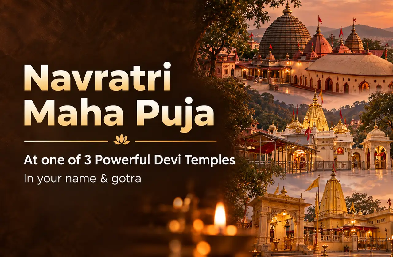Navratri Mahapuja — At One of 3 Powerful Devi Temples